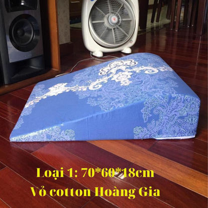 Vỏ gối trào ngược dạ dày Yorokobi cotton xanh cao 18cm
