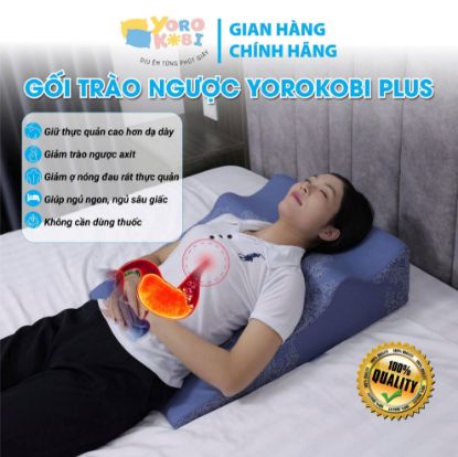 Gối trào ngược dạ dày YOROKOBI lượn sóng chống trượt