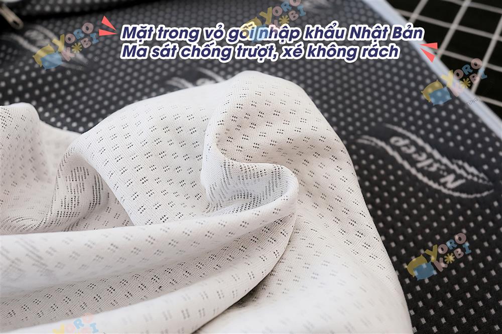 Mép gối kê lưng Yorokobi bo tròn, nâng đỡ cột sống