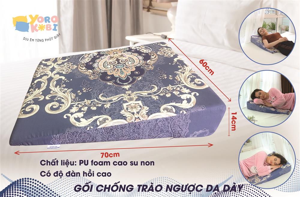 Gối chống trào ngược dạ dày thực quản cao 14cm