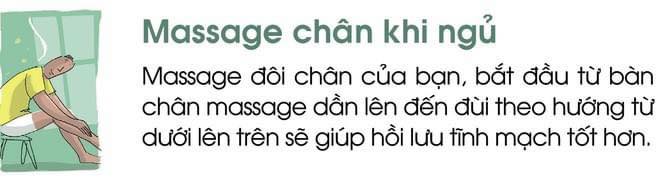 Massage chân giúp hồi lưu tĩnh mạch